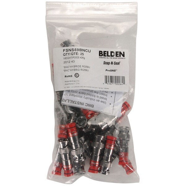 Main product image for 25-Pack Belden FSNS59BNCU ProSNS BNC Compression Con 092-772